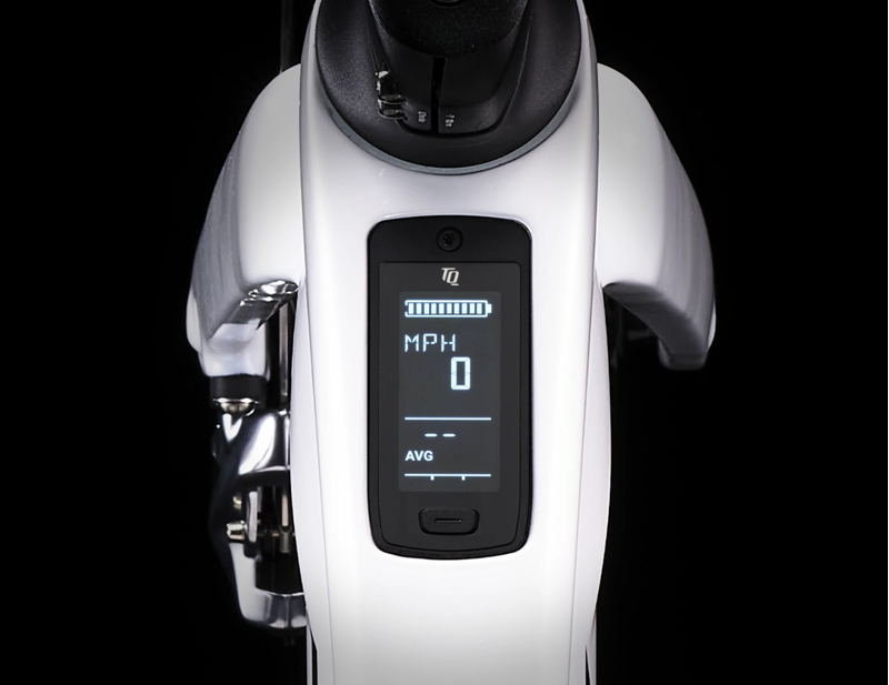 Trek Domane+ SLR 9 eTap Electric Carbon Road Bike 2024 in White-8